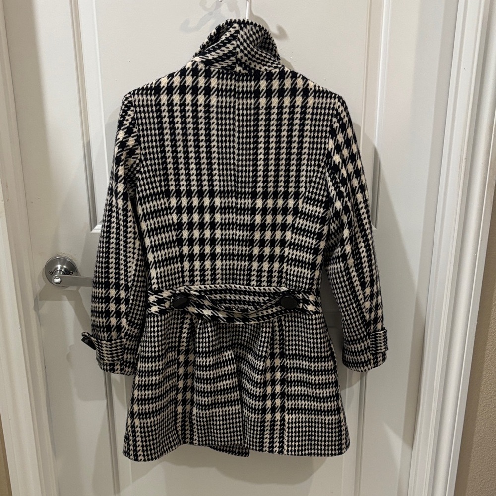 Houndstooth Wool Peacoat - Picture 6 of 7